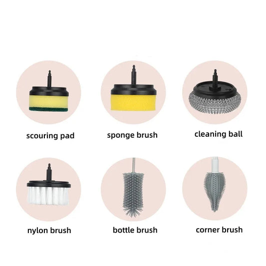 Replaceable Brushes for spin scrubber