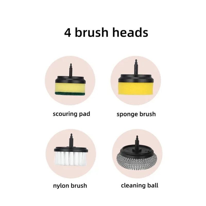 Replaceable Brushes for spin scrubber